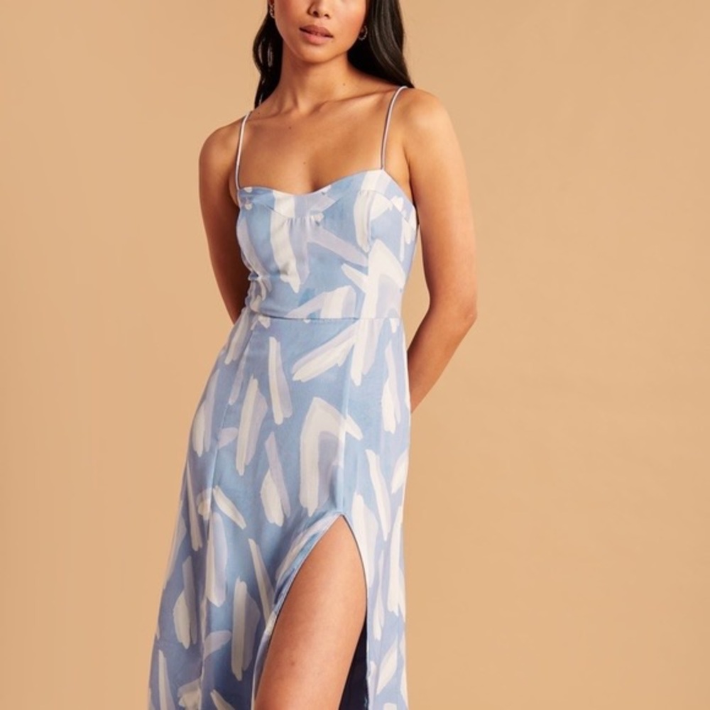 Abercrombie Blue White Midi Dress XS